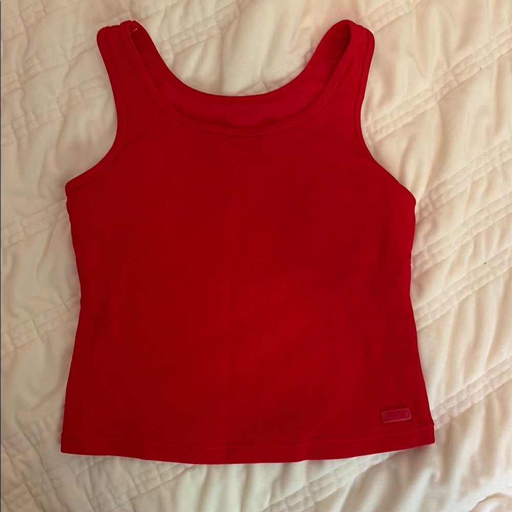 Vintage 90s Red Women's Scoop Tank Top